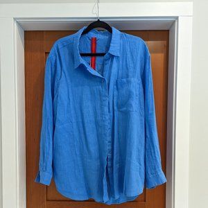 Left on Friday Linen Button Down